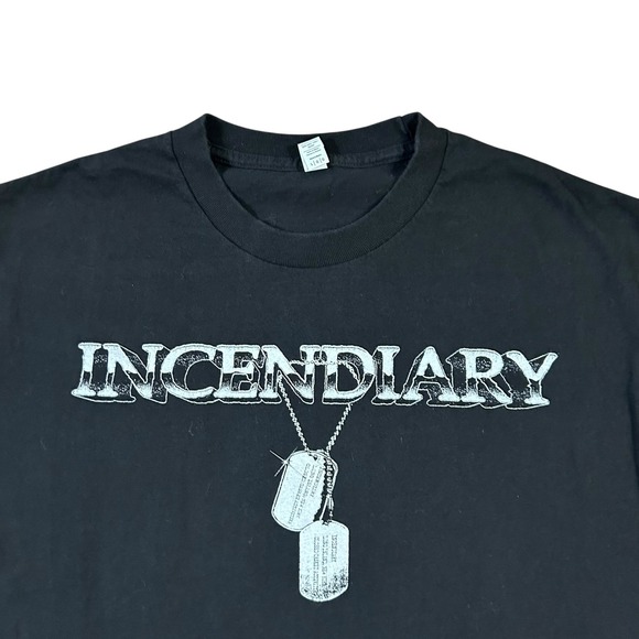 Incendiary Fearing Revolution RARE Metal Band T Shirt Black Skull Size Large - Picture 3 of 9